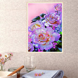 Diamond,Painting,Flower,Embroidery,Cross,Crafts,Stitch,Decorations