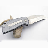 185mm,4CR14,Stainless,Steel,Blade,Aluminum,Handle,Folding,Knife,Keychain,Outdoor,Tactical,Knife