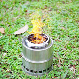 IPRee,Outdoor,Cooking,Stove,Stainless,Steel,Burner,Furnace,Cooker,Camping,Picnic