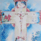 Diamond,Painting,Jesus,Christ,Religious,Cross,Stitch,Craft,Decor