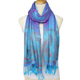 Women,Jacquard,Cotton,Scarf,Retro,Flower,Tassel,Scarves,Shawl