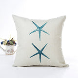 House,Starfish,Cotton,Linen,Cushion,Cover,Square,Decorative,Pillow