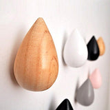 Honana,Brief,Water,Shaped,Wooden,Decorative,Mounted,Hanger,Bedroom