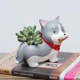 Honana,Creative,Akita,Husky,Dachshund,Flower,Cartoon,Plant,Decoration