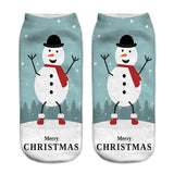 Women,Print,Santa,Claus,Ankle,Socks,Casual,Christmas,Socks