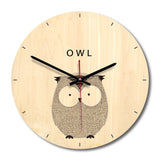 Wooden,Clock,Livingroom,Animal,Printing,Painting,Clock,Creative,Clock,Decor