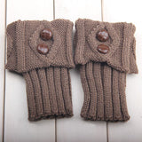 Women's,Button,Knitting,Crochet,Toppers,Socks,Warmers,Socks