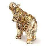 Golden,Elephant,Statue,Lucky,Wealth,Figurine,Decor