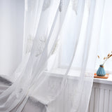 Embroidered,Sheer,Curtains,Living,Feather,Modern,Design,Bedroom,Elegant,Curtains,Voile