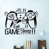 Creative,Handle,Stickers,SLEEP,GAME",Black,Vinyl,Removable,Printed,Sticker"