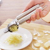 Stainless,Steel,Garlic,Press,Presser,Crusher,Ginger,Squeezer,Slicer,Masher,Kitchen