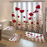 Painting,Shower,Curtain,Bathroom,Flower,Waterproof,Polyester,Fabric,Bathroom,Floor