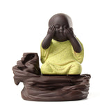 Buddha,Backflow,Incense,Burner,Holder,Buddhist,Zazen,Fragrant,Backflow,Censer,Decor