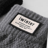 iwinter,Winter,Autumn,Knitted,Gloves,Touch,Screen,Thicken,Cashmere,Solid,Gloves