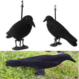 Birds,Decoy,Plastic,Flocked,Black,Decoration,Hunting,Camping