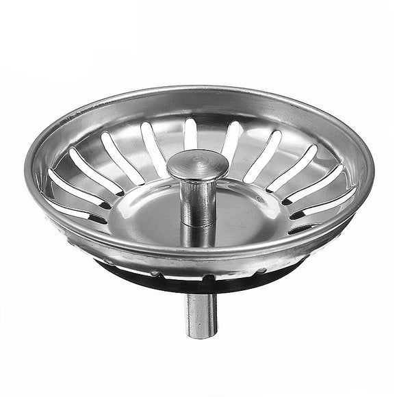 Stainless,Steel,Kitchen,Bathroom,Basin,Strainer,Stopper,Drain,Waste