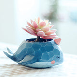 Whale,Planter,Resin,Potted,Plants,Succulent,Cactus,Flower,Craft,Ornaments