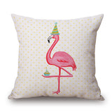 Honana,45x45cm,Vintage,Flamingos,Cotton,Linen,Throw,Pillow,Christmas,Waist,Cushion,Cover