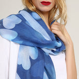 Women,Chiffon,Hearts,Printting,Infinity,Scarf,Fashion,Summer,Breathable,Shawl