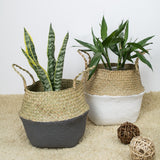 Foldable,Rattan,Straw,Basket,Flower,Hanging,Wicker,Storage,Baskets,Garden,Accessories