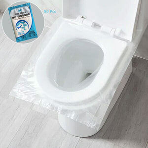 50Pcs,Disposable,Toilet,Covers,Plastic,Business,Travel,Biodegradable,Waterproof,Toilet