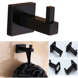 Black,Square,Towel,Tissue,Toilet,Brush,Holder