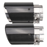 Carbon,Fiber,Black,Universal,Exhaust,Muffler