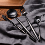 KCASA,Pieces,Grade,Stainless,Steel,Flatware,Matte,Dinnerware,Cutlery,Tableware