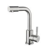 Stainless,Steel,Bathroom,Basin,Faucet,Rotate,Single,Handle,Single,Mixer,Hoses