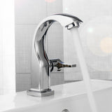 Modern,Chrome,Bathroom,Basin,Faucet,Waterfall,Spout,Single,Handle,Mixer