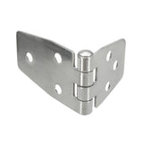 38x97mm,Flush,Hinges,Stainless,Steel,Polished,Silver,Marine