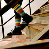 Men's,Novelty,Geometic,Pattern,Cotton,Middle,Socks,Casual,Harajuku,Style,Socks