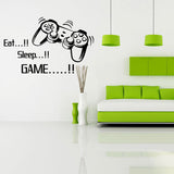 Creative,Handle,Stickers,SLEEP,GAME",Black,Vinyl,Removable,Printed,Sticker"