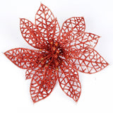 10Pcs,Christmas,Glitter,Hollow,Flower,Decoration,Flowers,Christmas,Trees,Decorations