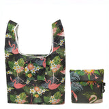 KCASA,Flamingo,Recycle,Shopping,Reusable,Shopping,Cartoon,Floral,Shoulder,Folding,Pouch,Handbags,Printing,Kitchen,Storage