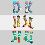 Men's,Novelty,Geometic,Pattern,Cotton,Middle,Socks,Casual,Harajuku,Style,Socks