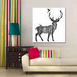 Miico,Painted,PaintingsSimple,DeerWall,Decoration,Paintings