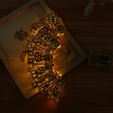 Mubarak,Ramadan,Strings,Golden,Castle,Lights,Decor