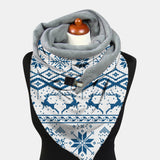 Women,Lightweight,Elegant,Festive,Christmas,Pattern,Printed,Thickened,Scarf,Shawl