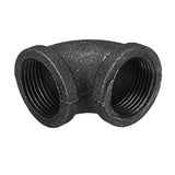Elbow,Degree,Pipes,Fittings,Malleable,Black,Female,Connector"