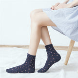 Women,Cotton,Floral,Middle,Socks,Fashion,Causal,Short,Socks