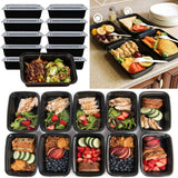 10pcs,Containers,Storage,Reusable,Microwavable,Plastic,Lunch