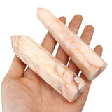 Natural,Rhodochrosite,Crystals,Obelisk,Quartz,Point,Healing,Gemstone,Mineral