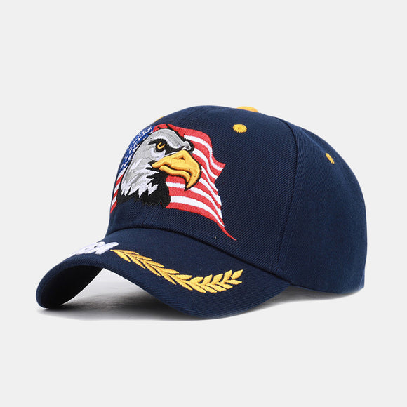 Unisex,Outdoor,Baseball,Eagle,Embroidery,Cotton,Breathable,Visor