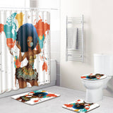 African,Bathroom,Shower,Curtains,Pedestal,Toilet,Cover