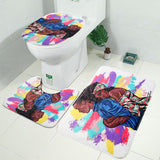 Lovers,Printing,Bathroom,Shower,Curtain,Toilet,Cover