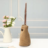 Straw,Handmade,Shoulder,Basket,Straw,Summer,Straw,Beach,Shopping