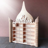 Wooden,Decorations,Ramadan,Advent,Calendar,House,Drawer,Stand