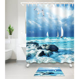 Beach,Shower,Curtain,Bathroom,Carpet,Shower,Curtain