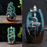 Backflow,Waterfall,Ceramic,Incense,Burner,Censer,Relax,Creative,Decoration